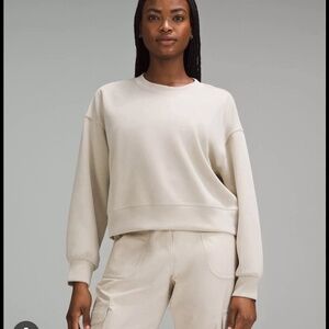 Lululemon Perfectly Oversized Cropped Crew *Softstreme™opal 4 Like NEW